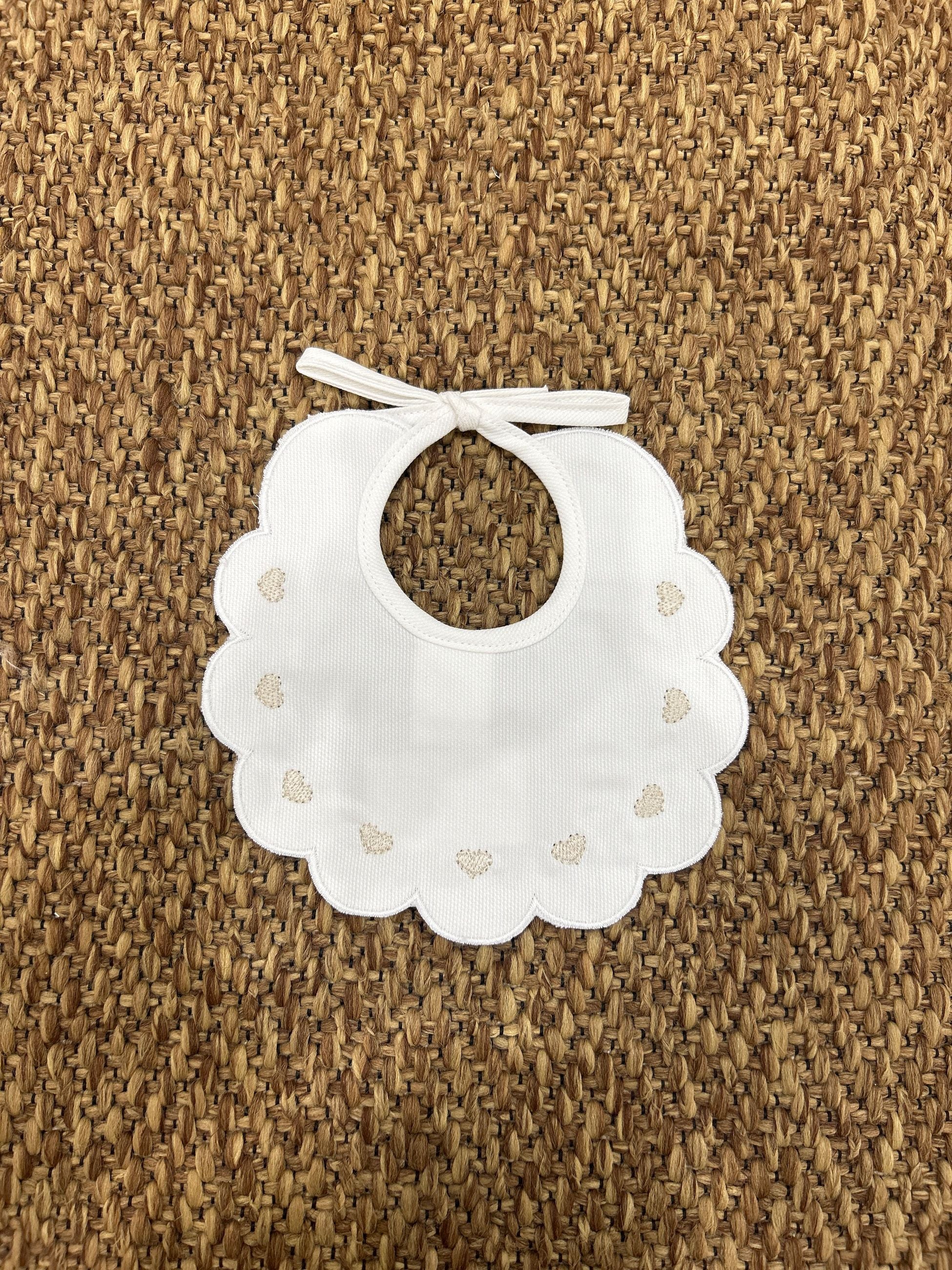 Bavetta neonati cuoricini Pappa e Latte