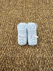 Babbucce neonati con fiocchetto Juliana