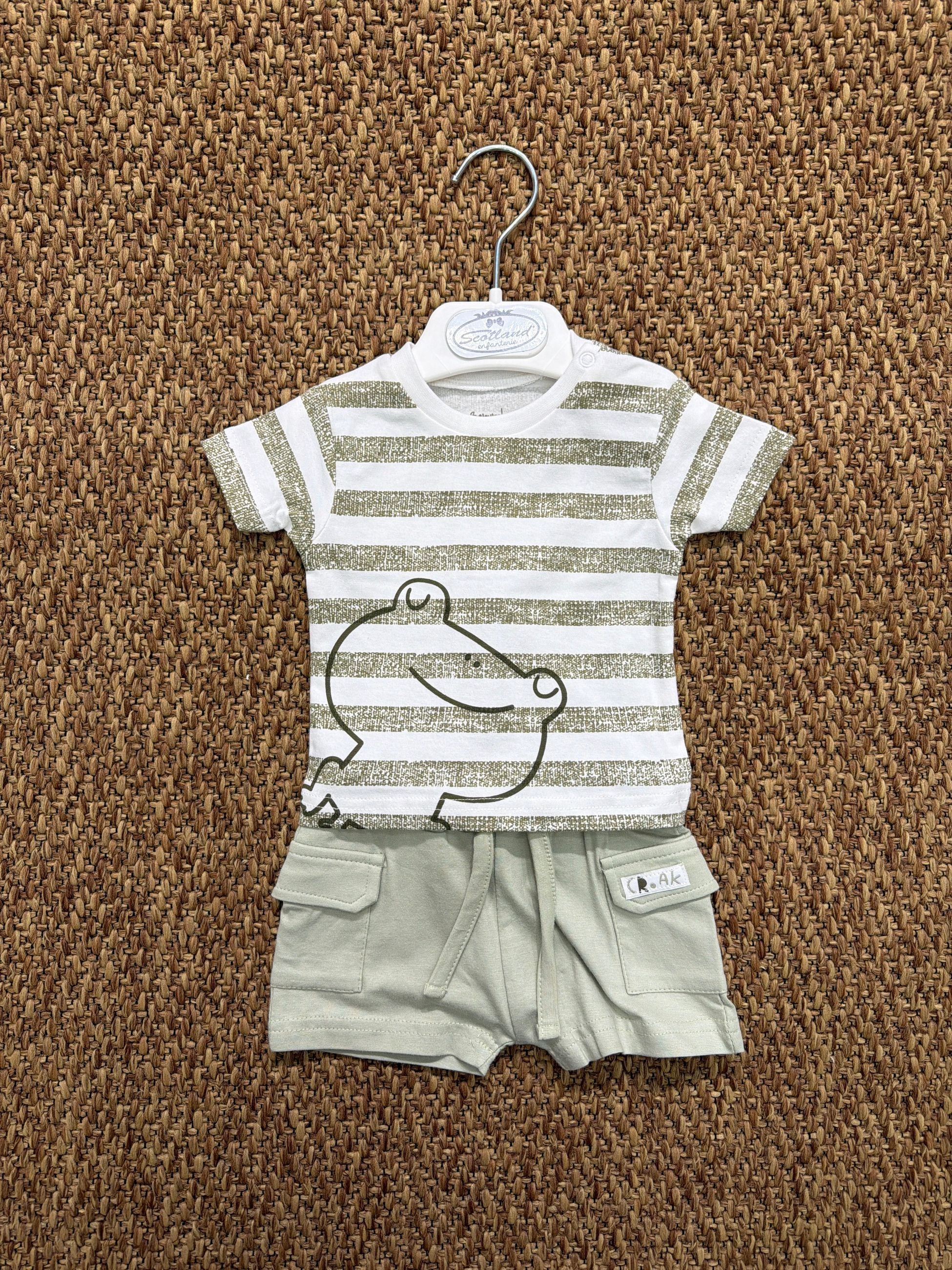 Completo bambino 2pz a righe Babybol