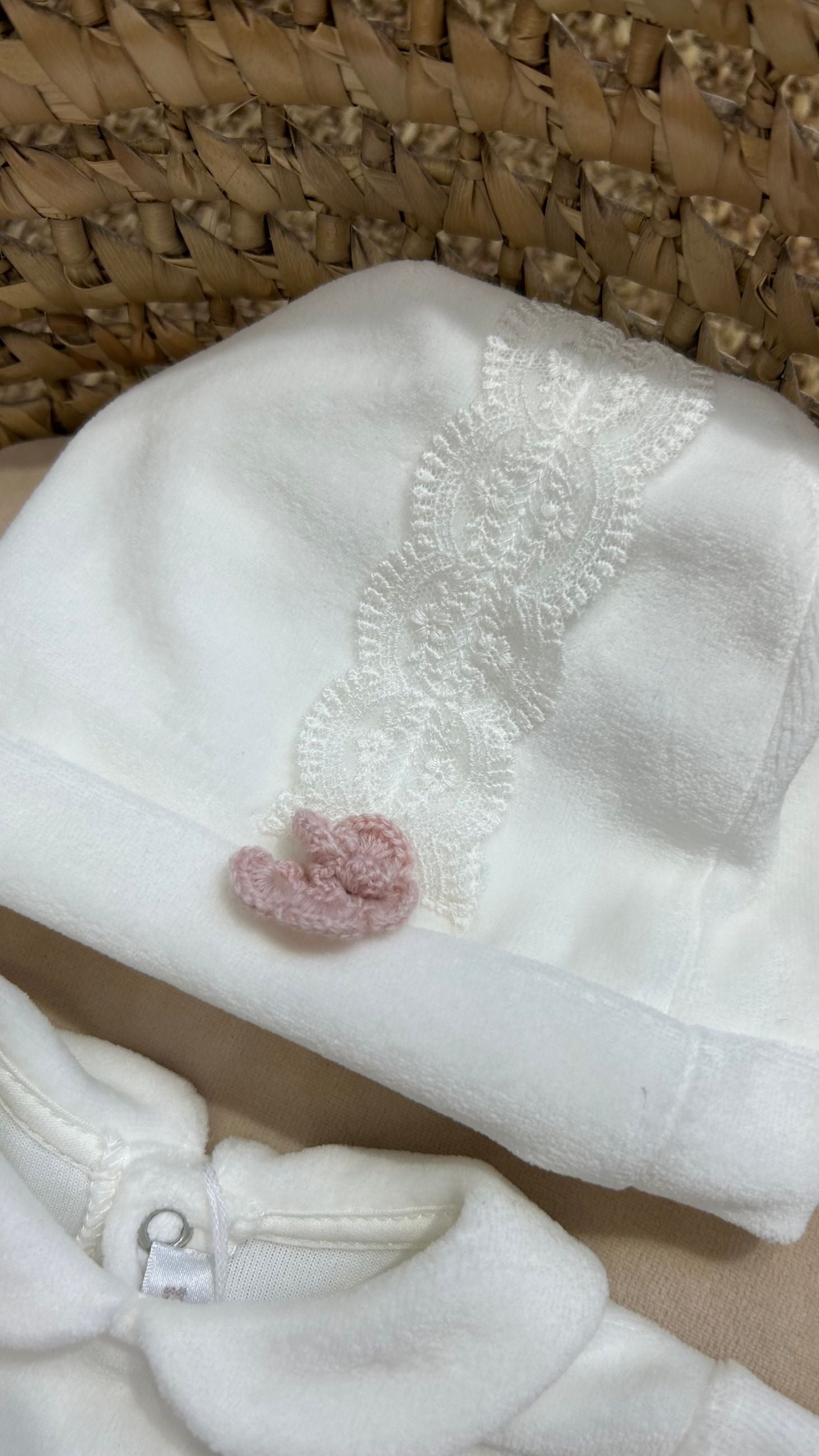 Completo neonata 2pz con roselline Teto e Tatta