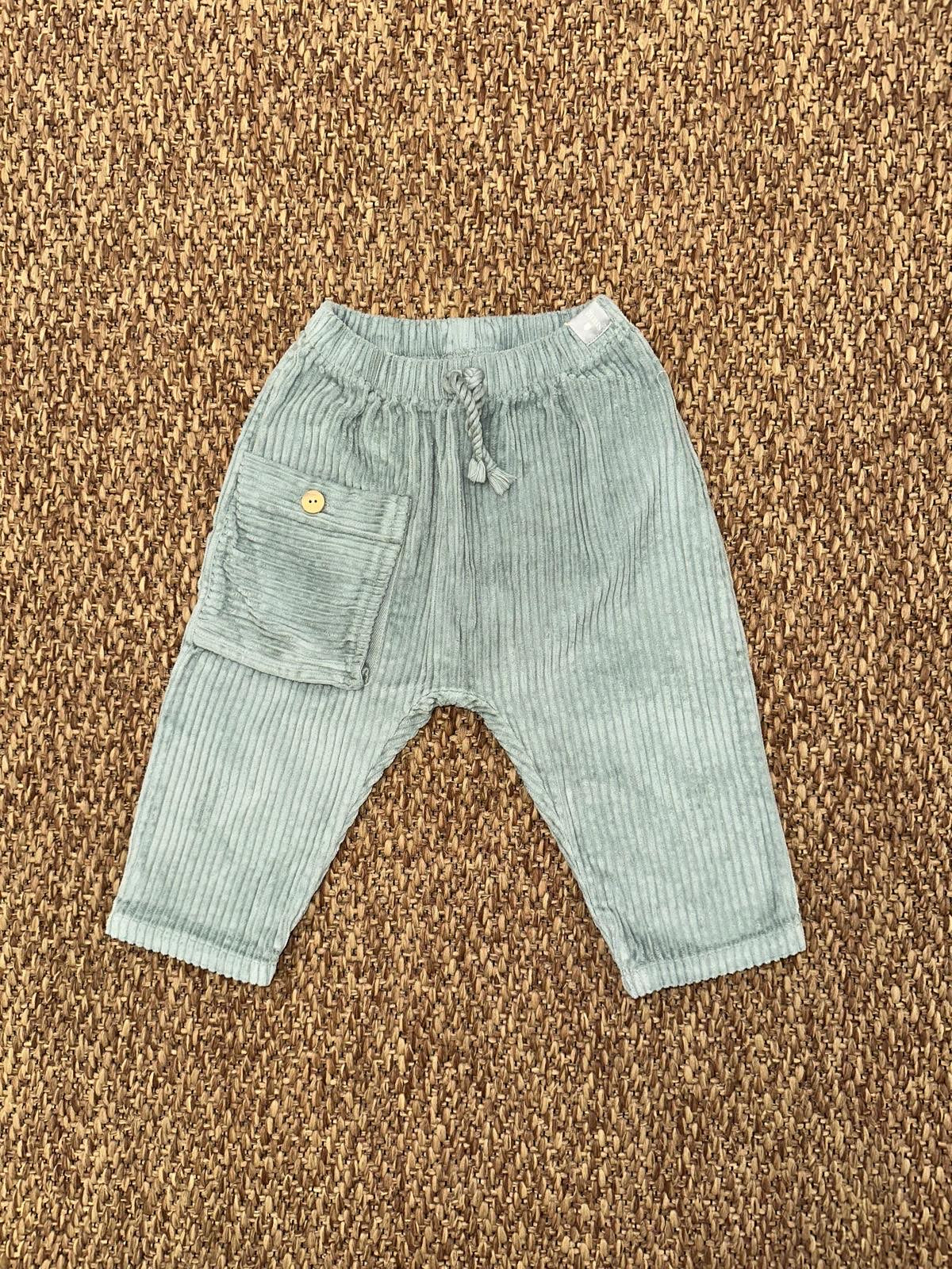 Pantalone bambino in velluto a costine con tascone Snug