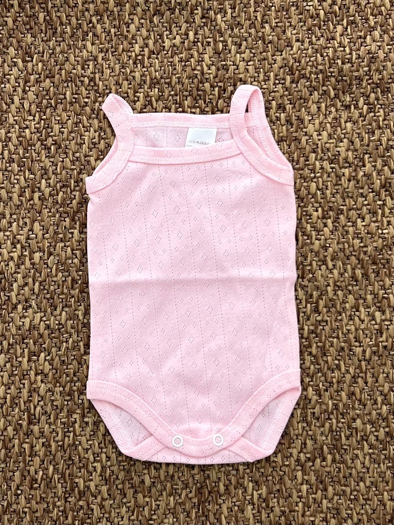 Body neonati giro maniche in cotone traforato Baby Fashion