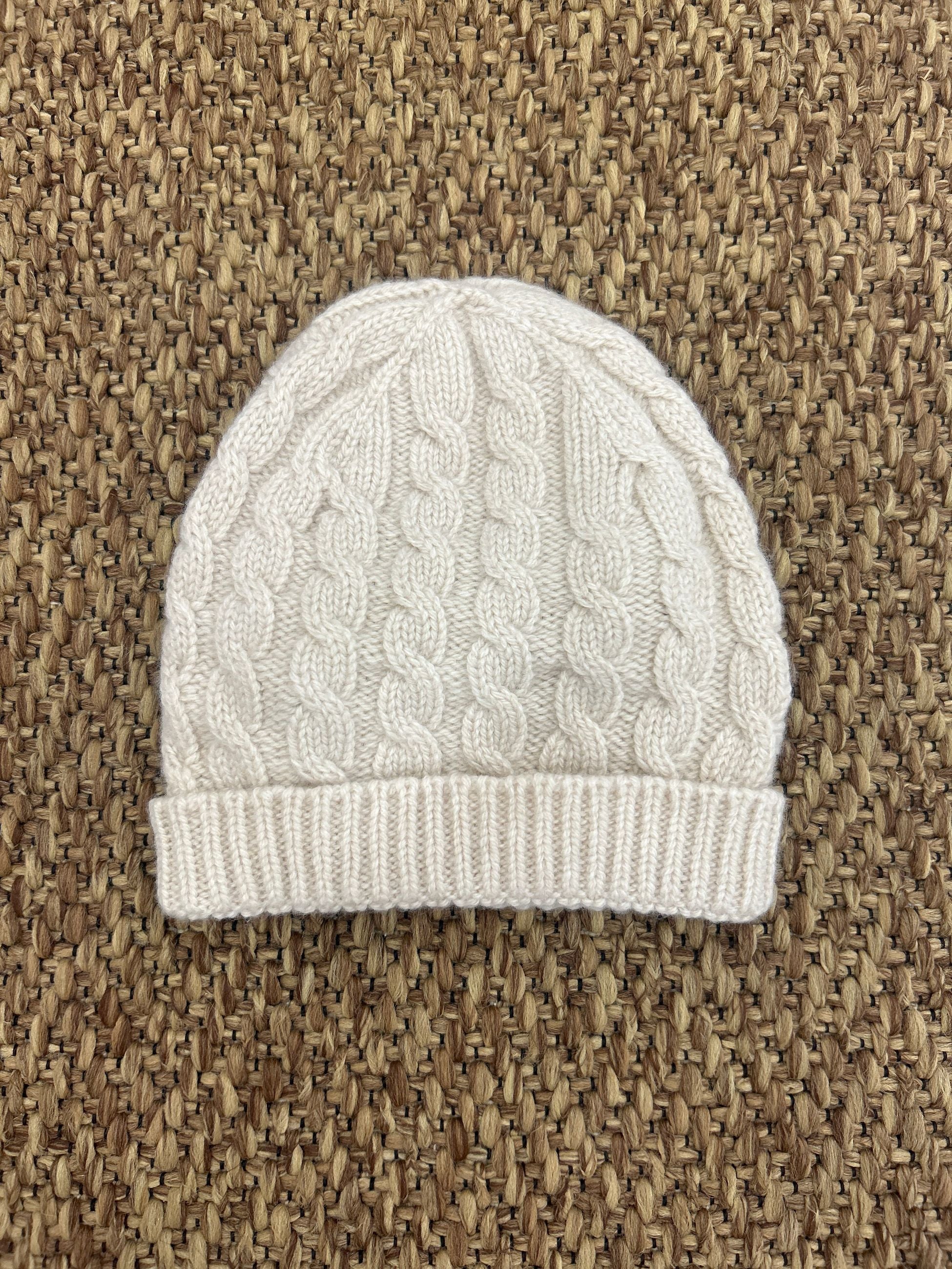 Cappellino di lana bimbi trecce Wedoble