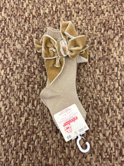 Calzini bimba con fiocco in velluto Condor