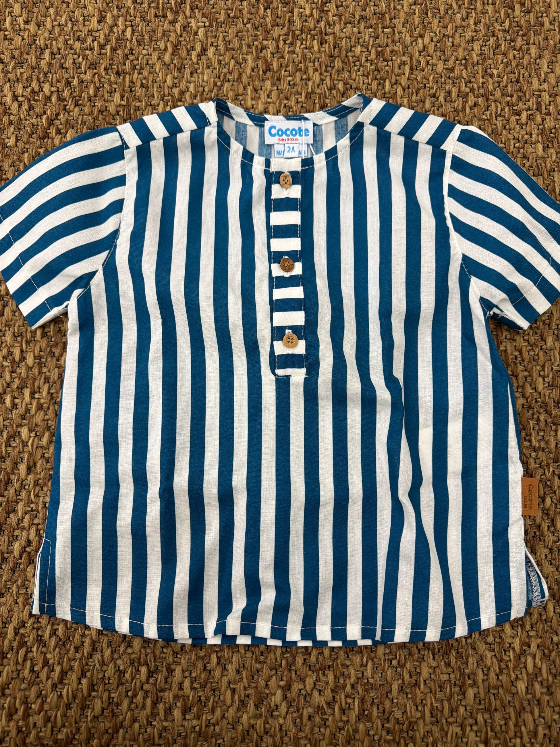Camicia bambino in mussola Cocote