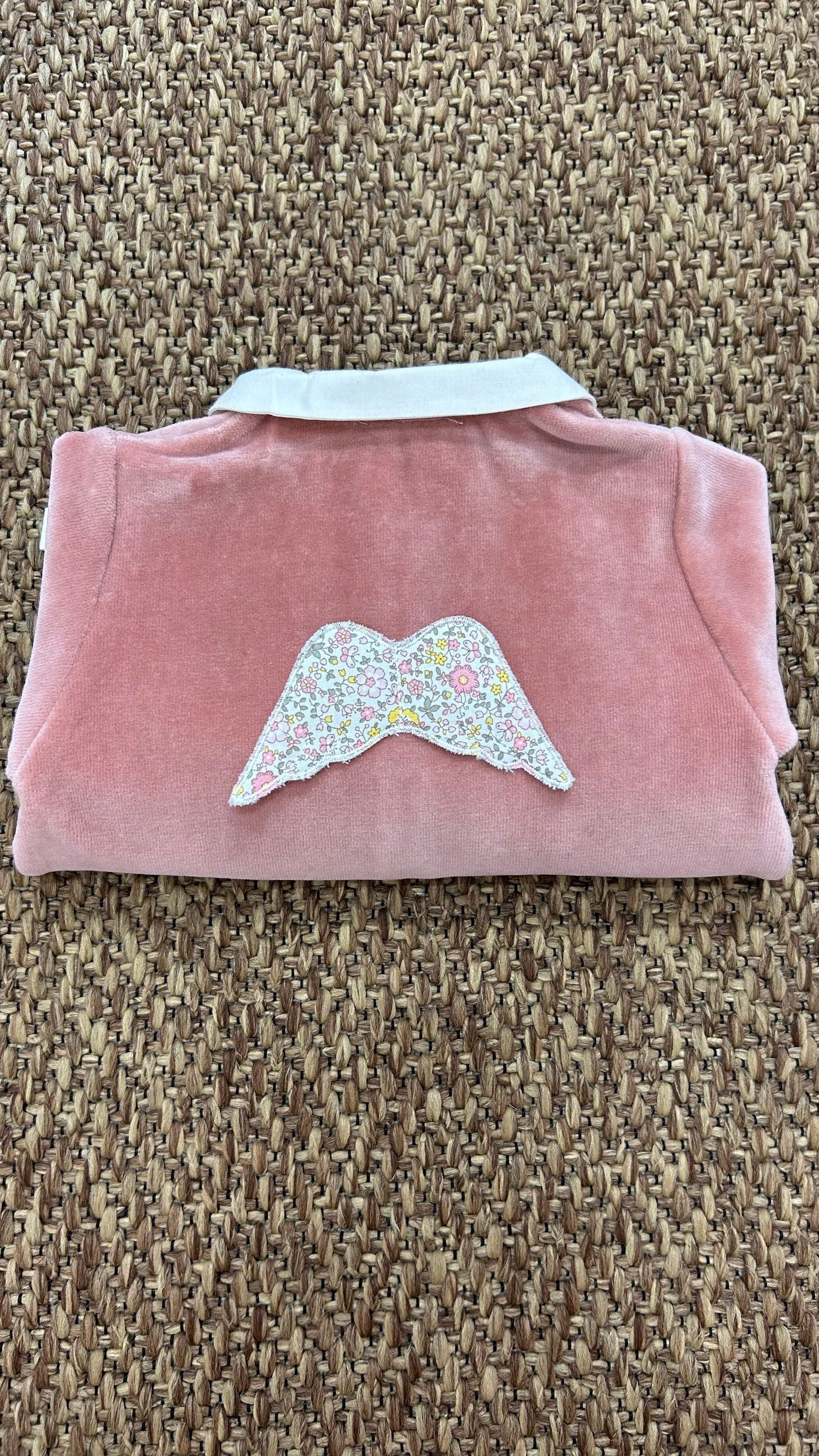 Tutina neonata in ciniglia con ali Baby Gi