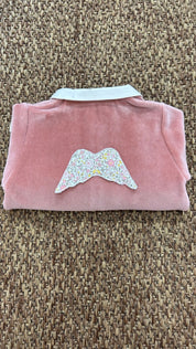 Tutina neonata in ciniglia con ali Baby Gi