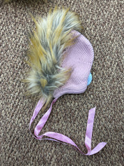 Cuffia neonati con pellicciotto Juliana