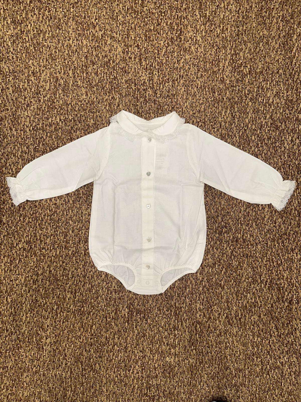 Body bambina con polsini rouches Baby Vip