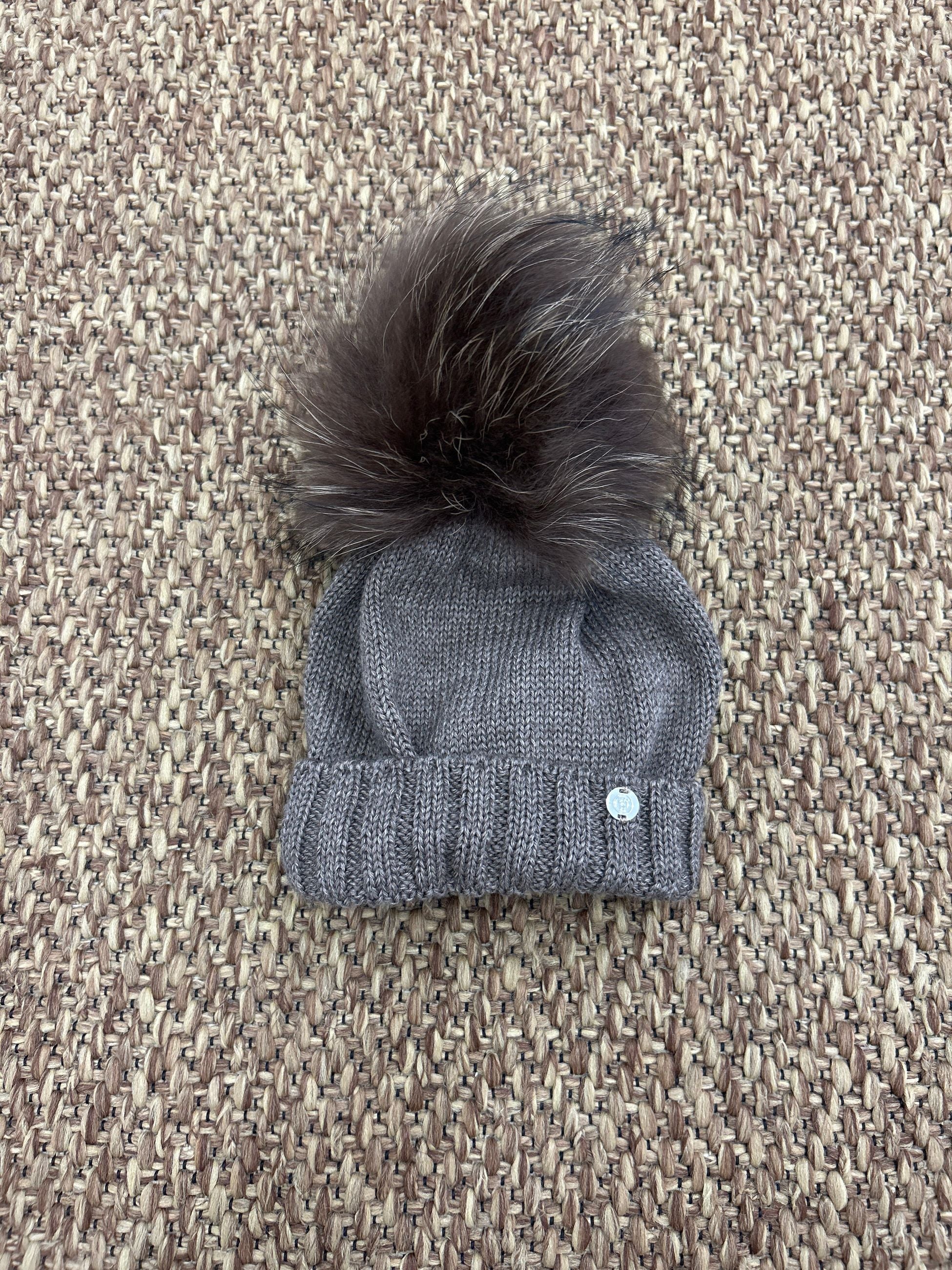 Cappellino bimbi lana pon pon Gio Higuamy