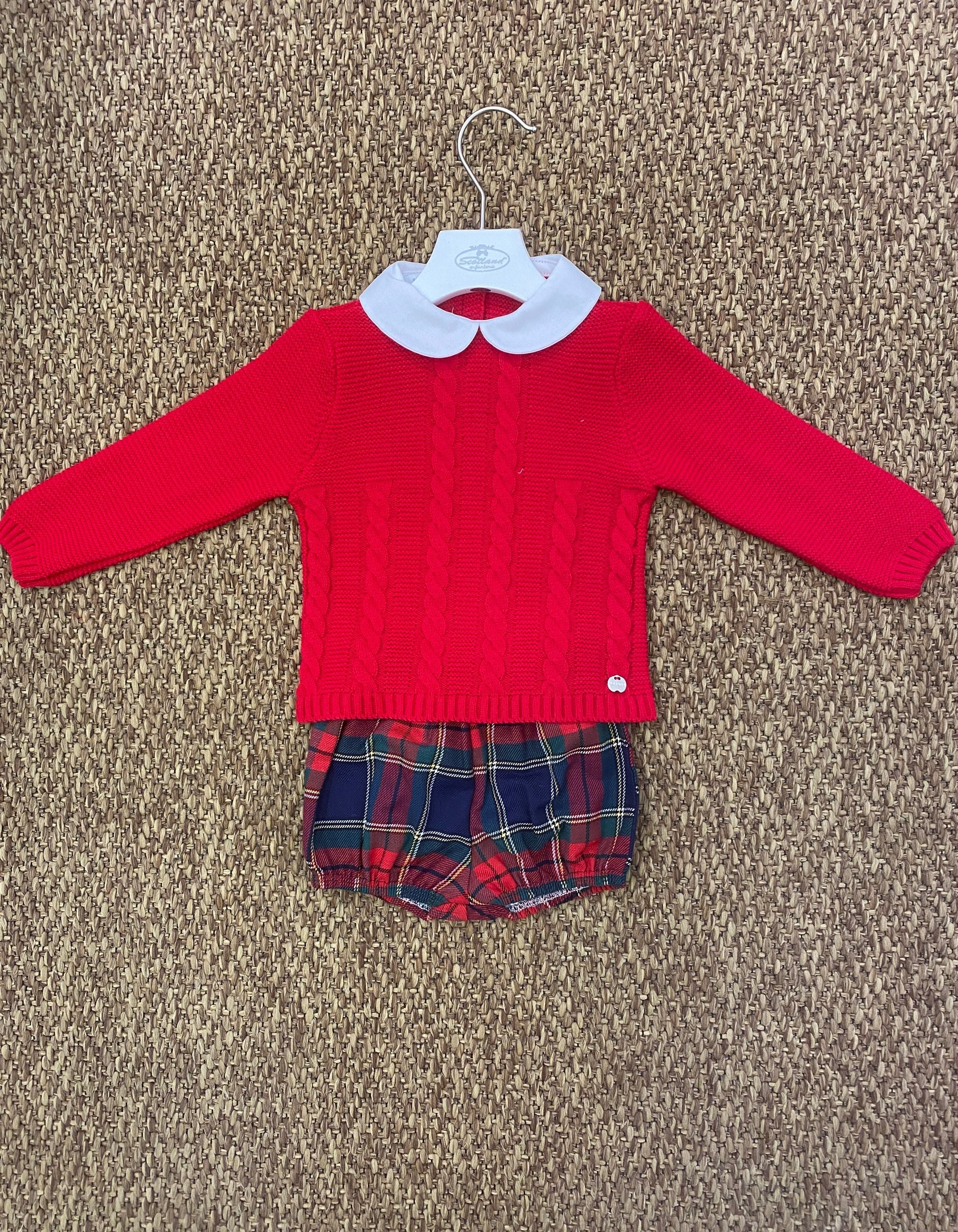 Completo neonati fantasia tartan Juliana