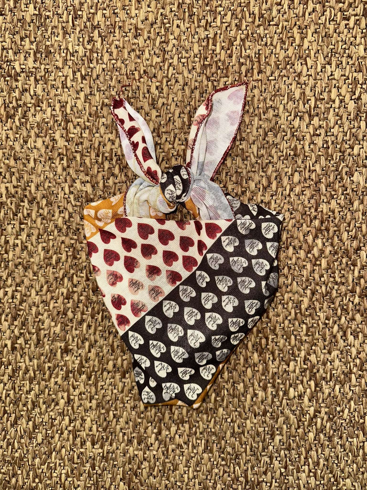 Foulard bimbi fantasia cuori Enfant Made in Italy
