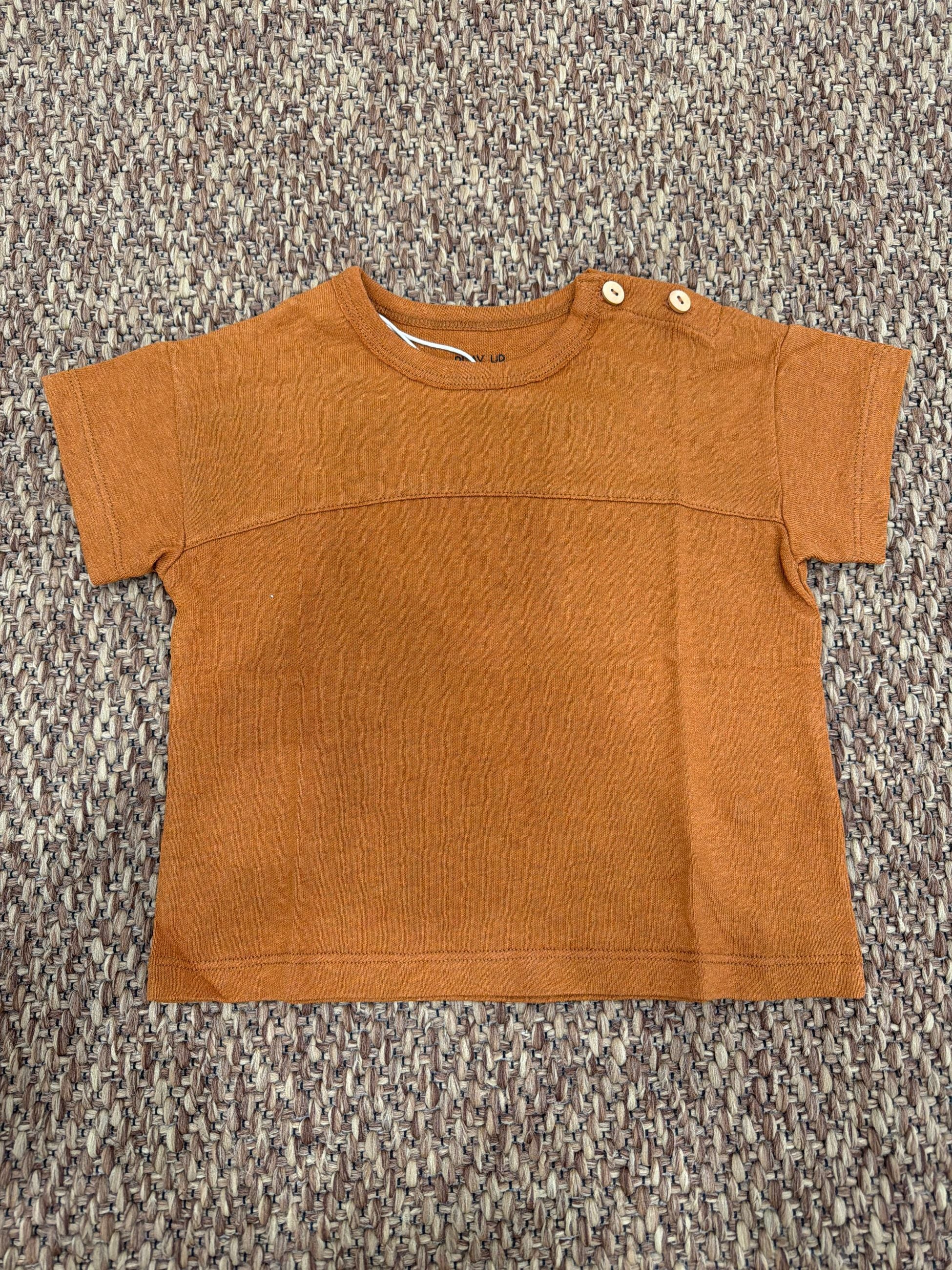 T-shirti bambino con bottoncini Play Up