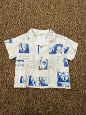 Camicia di lino bambino palme Play Up