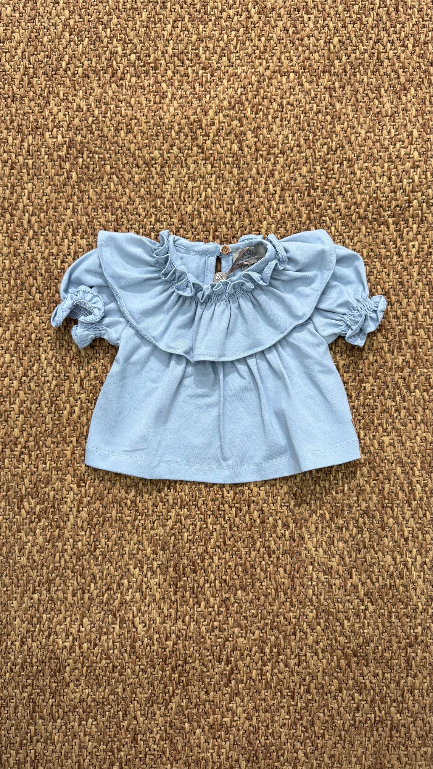 Blusa bambina collo volant Jose Varon