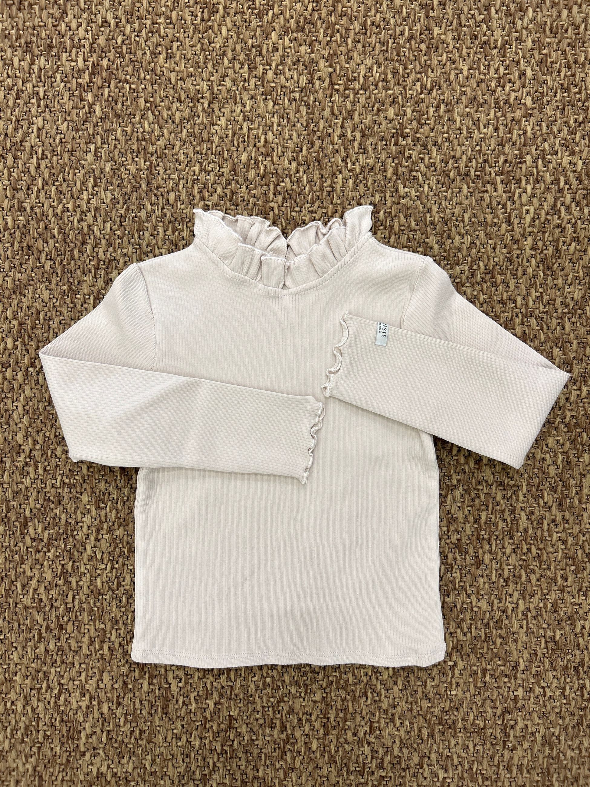 Maglia bimba collo alto volant Donsje