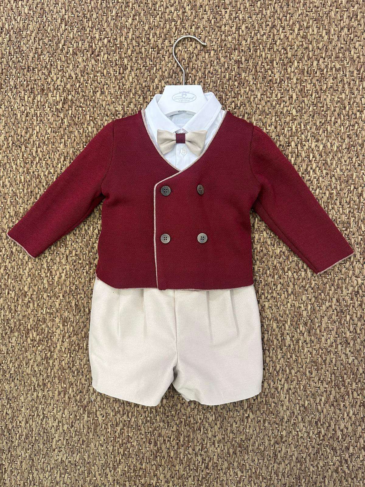 Completo bambino cerimonia 4pz con cardigan doppio petto Baby A