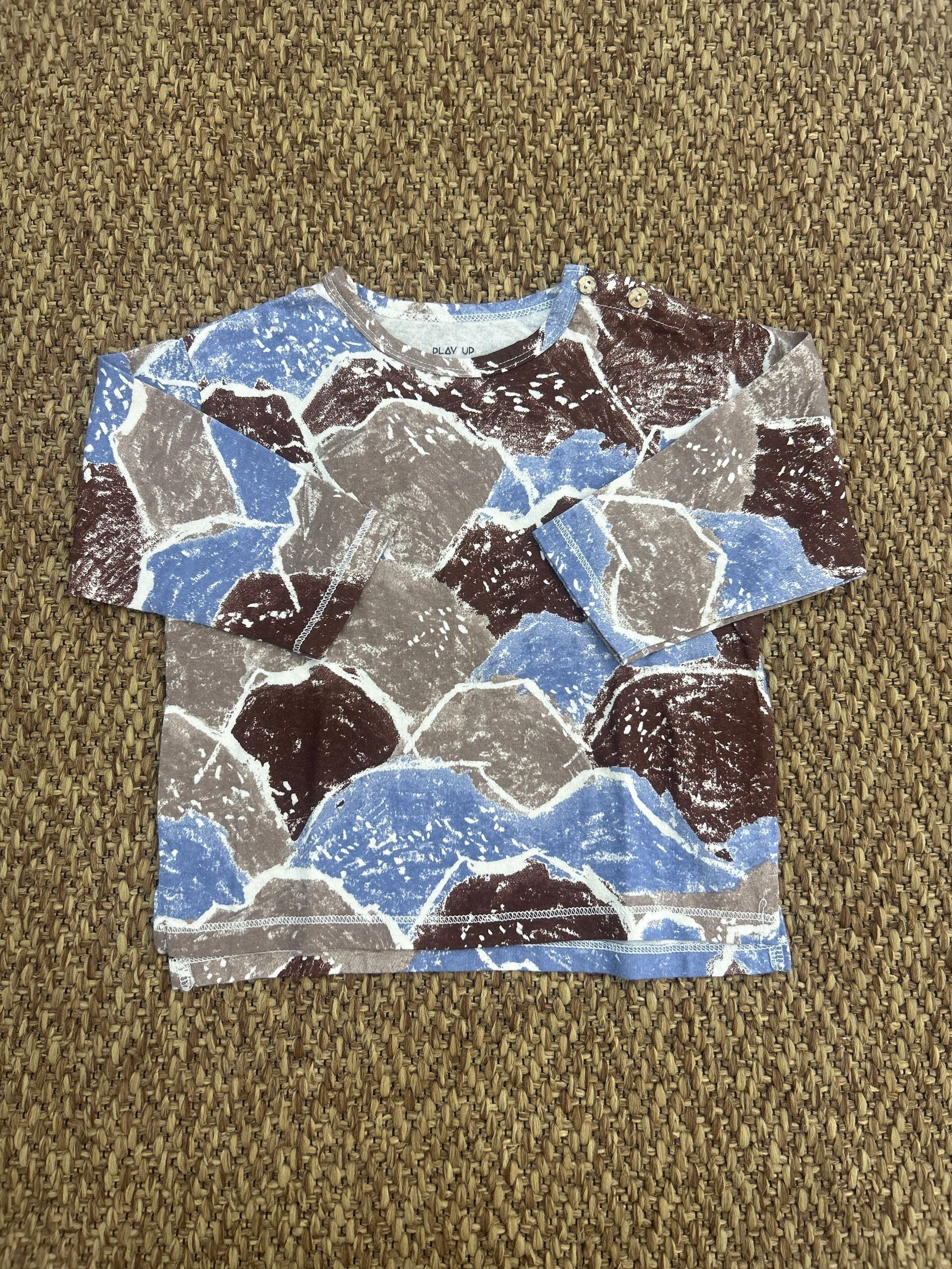 T-shirt bambino con stampa di montagne Play UP