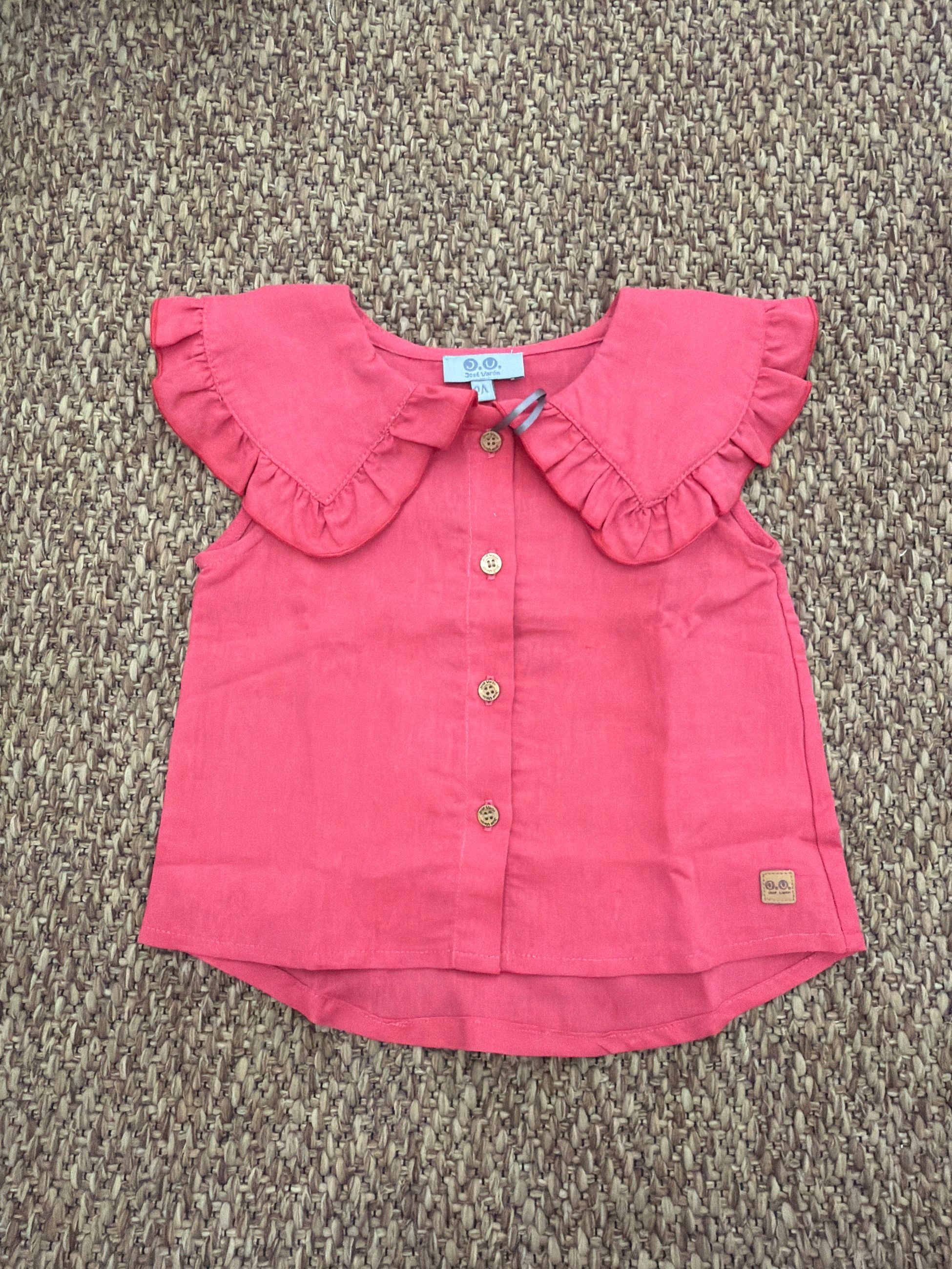 Camicia bambina manica rouches Jose Varon