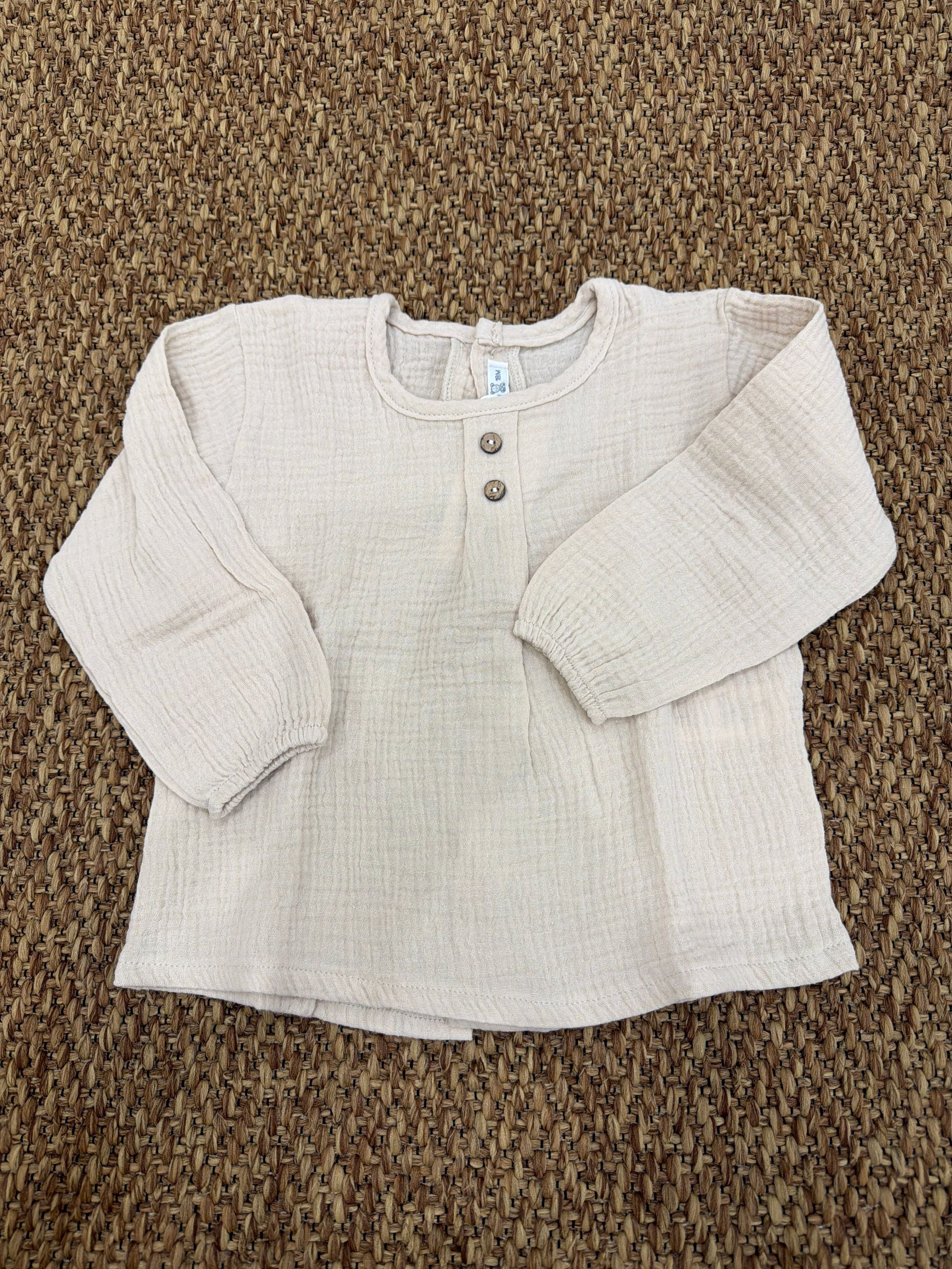 Camicia bimba con bottoncini Calamaro