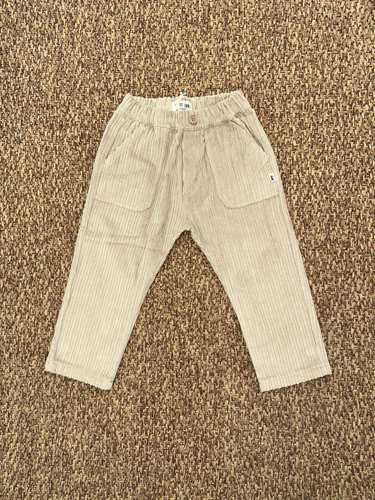 Pantalone bambino a costine Petit Indi