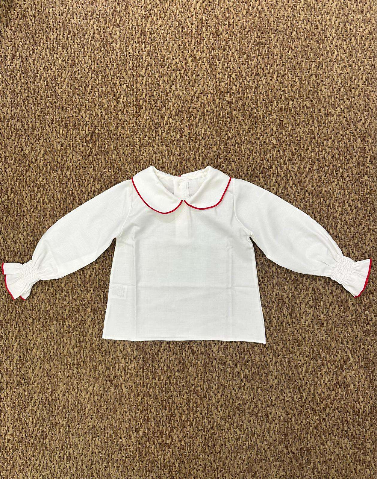 Maglia bambina con bordini rossi Baby Vip