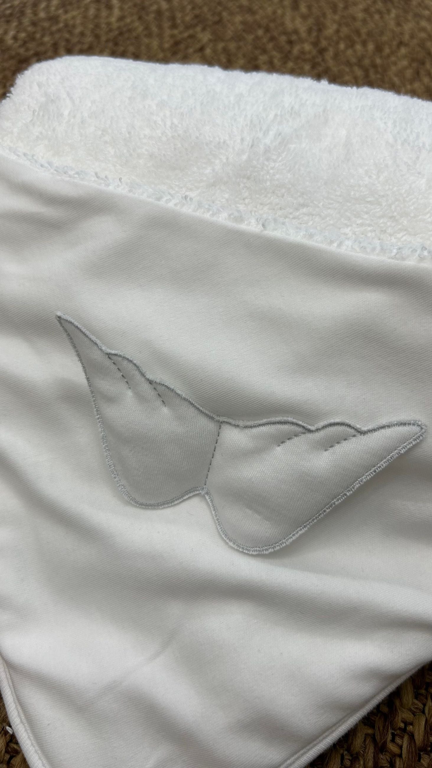Asciugamano neonati da bagno con ali Baby Gi