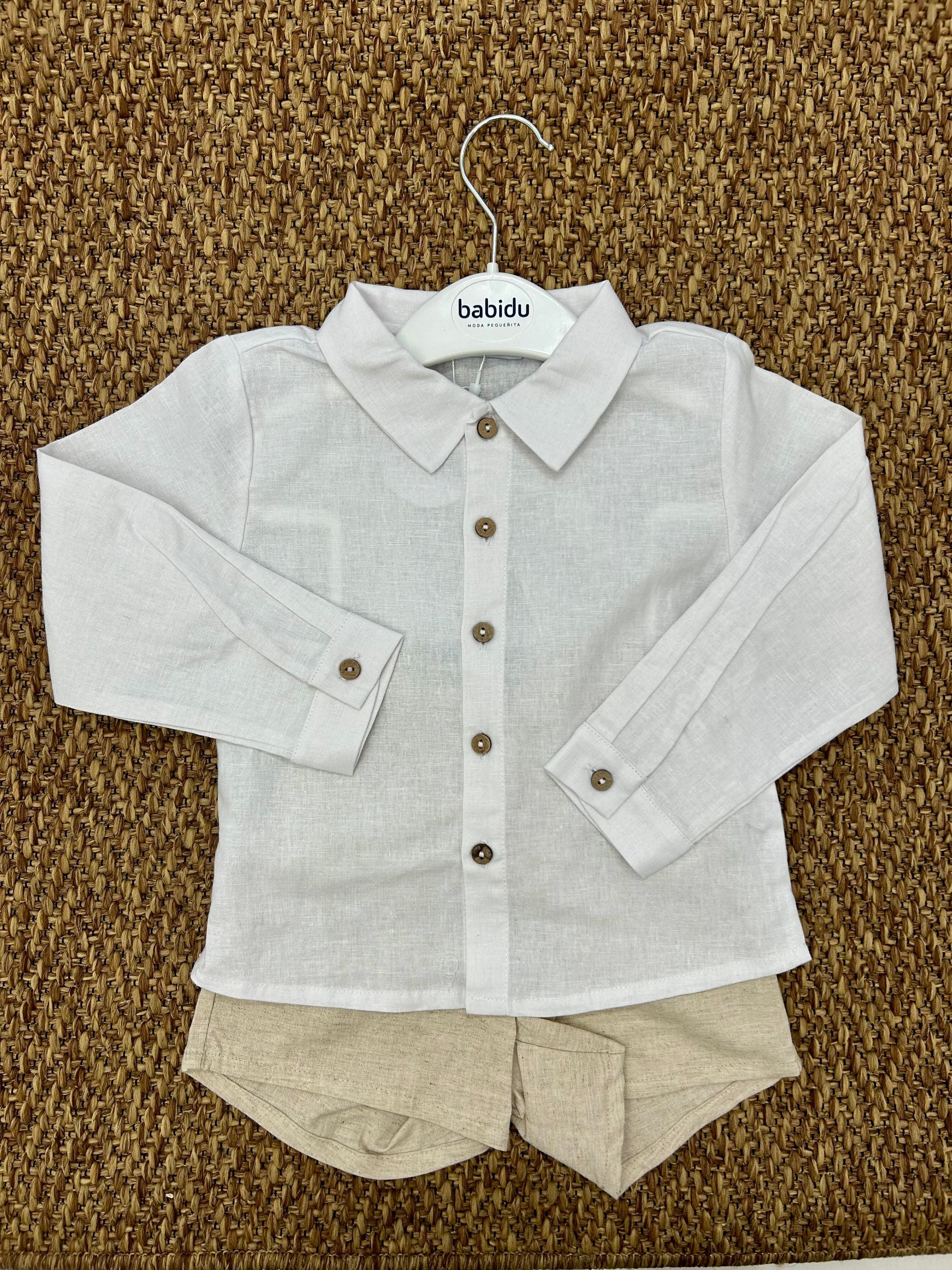 Completo bimbo in lino Babidu