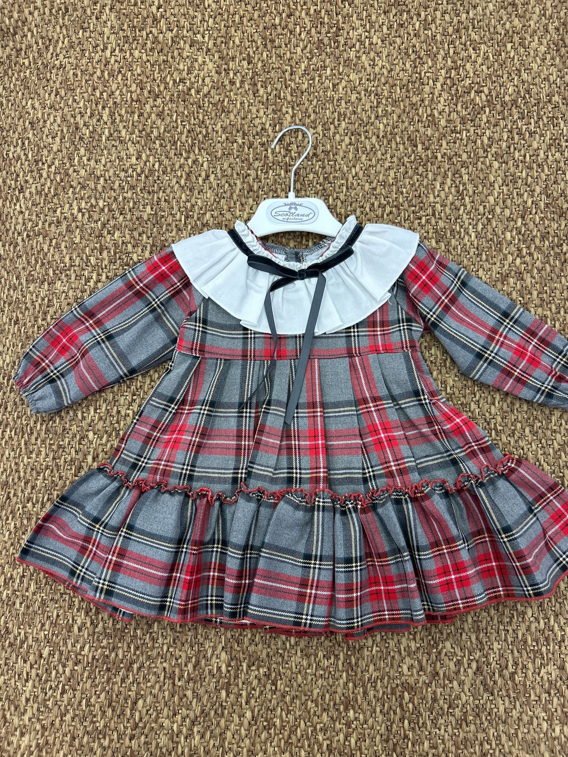 Abito bimba scozzese Juliana