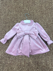 Abito bimba in ciniglia con fiocco grande Pappa e Latte