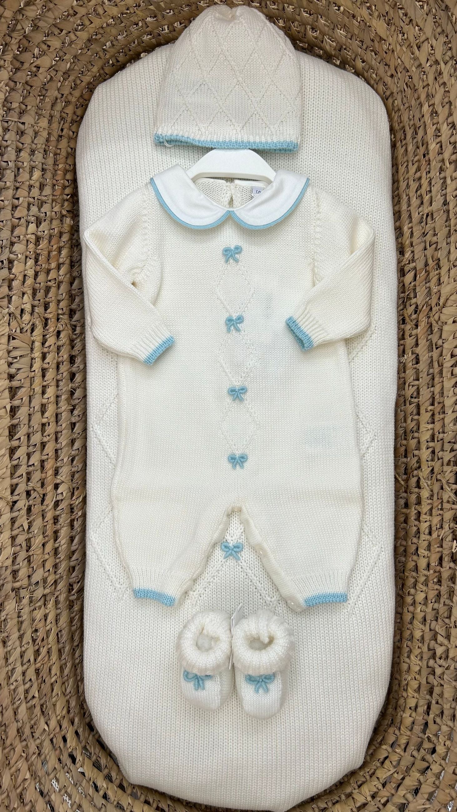 Set nascita neonata con fiocchetti Bebè di Almy