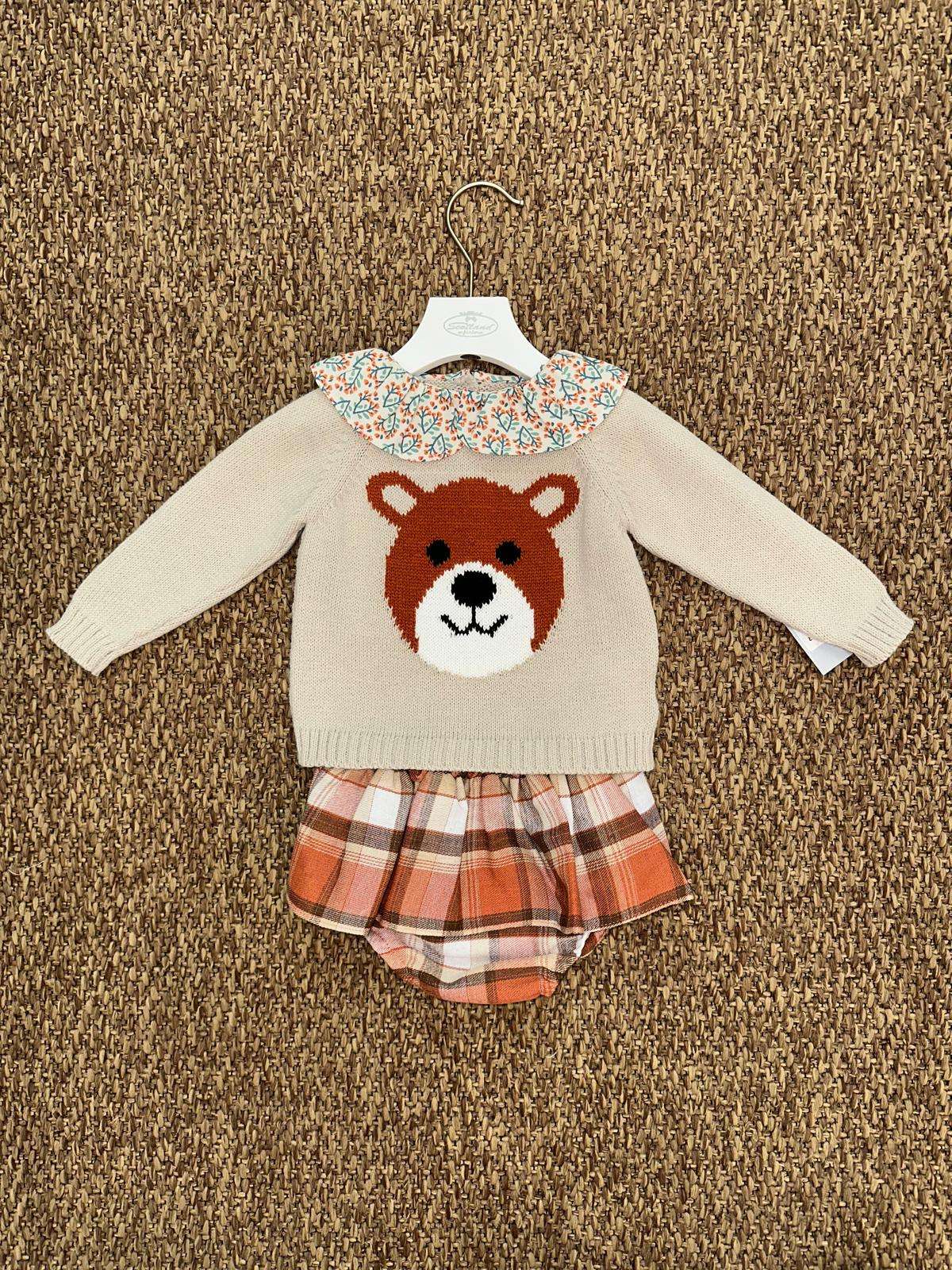 Completo bambina 2pz con orsacchiotto Yoedu