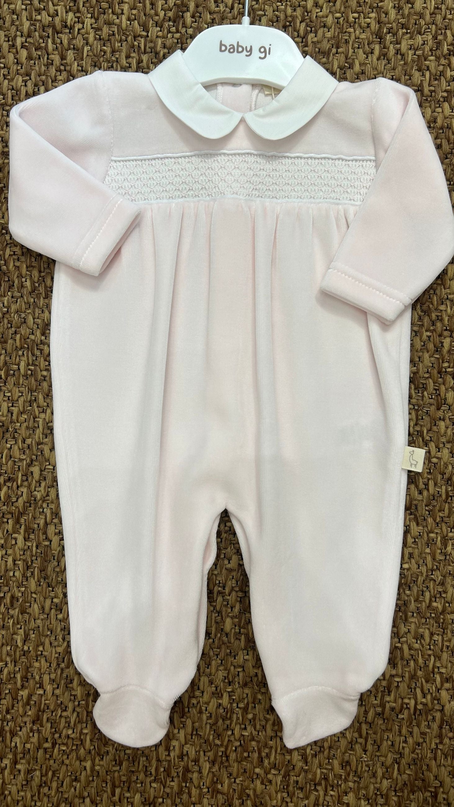 Tutina neonati in ciniglia Baby Gi