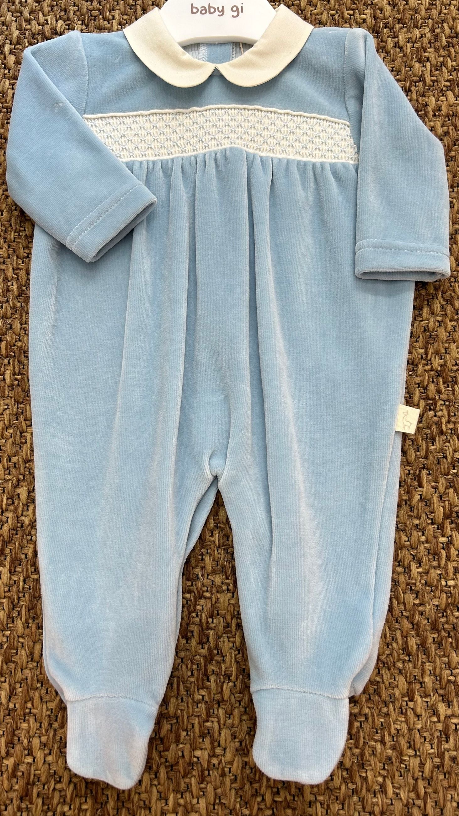 Tutina neonati in ciniglia Baby Gi