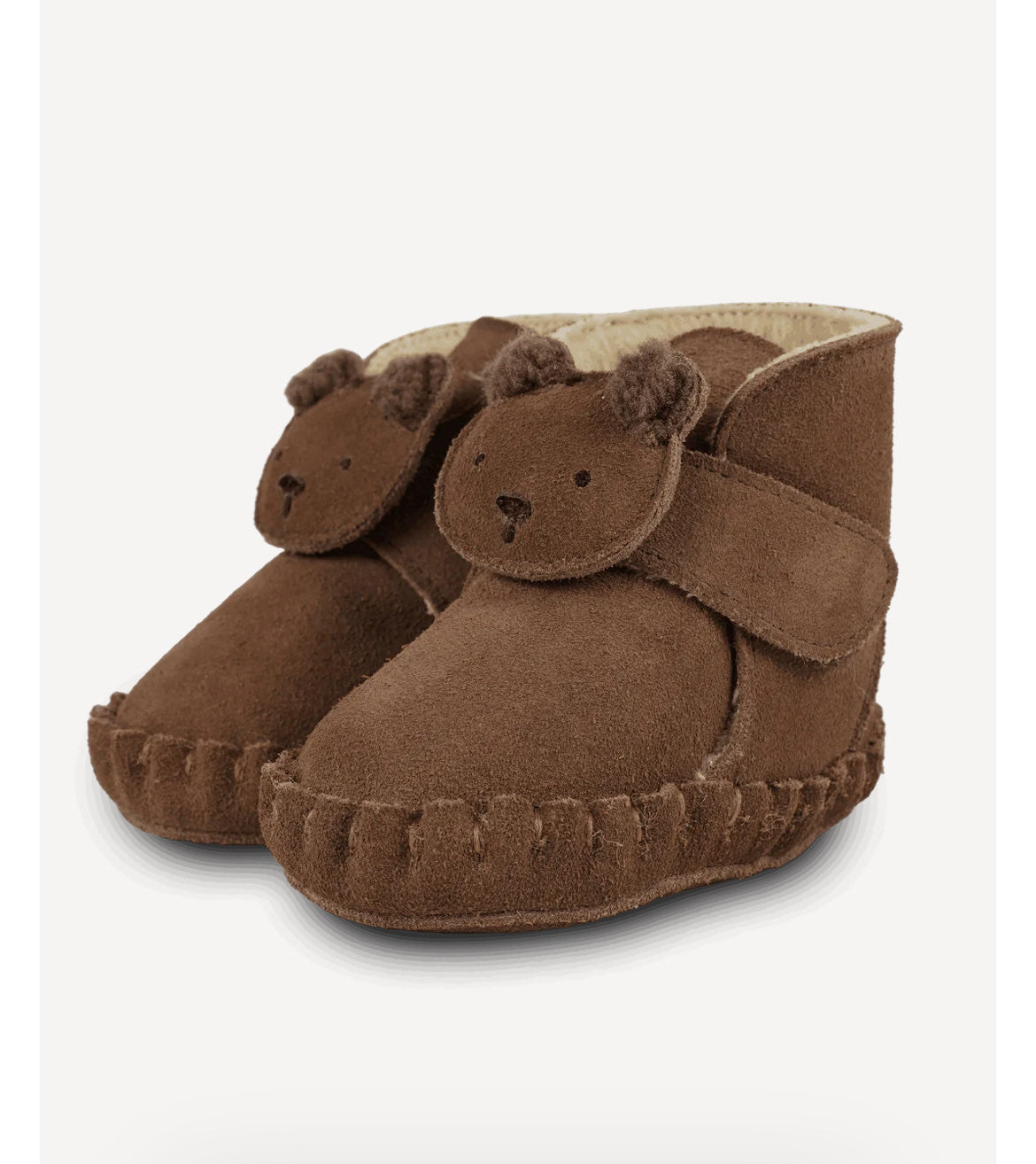 Scarpine bimbi primi passi orsacchiotto in suede Donsje
