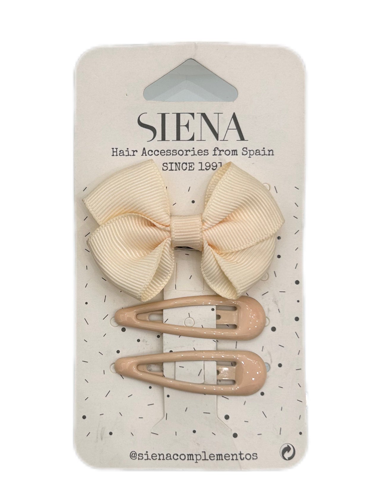 Set mollette bimba con fiocco Siena