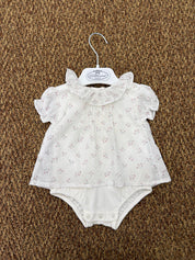 Body neonata con collo volant Wedoble