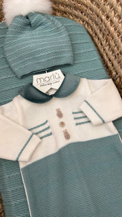 Set nascita neonato tutina bicolore Marlù