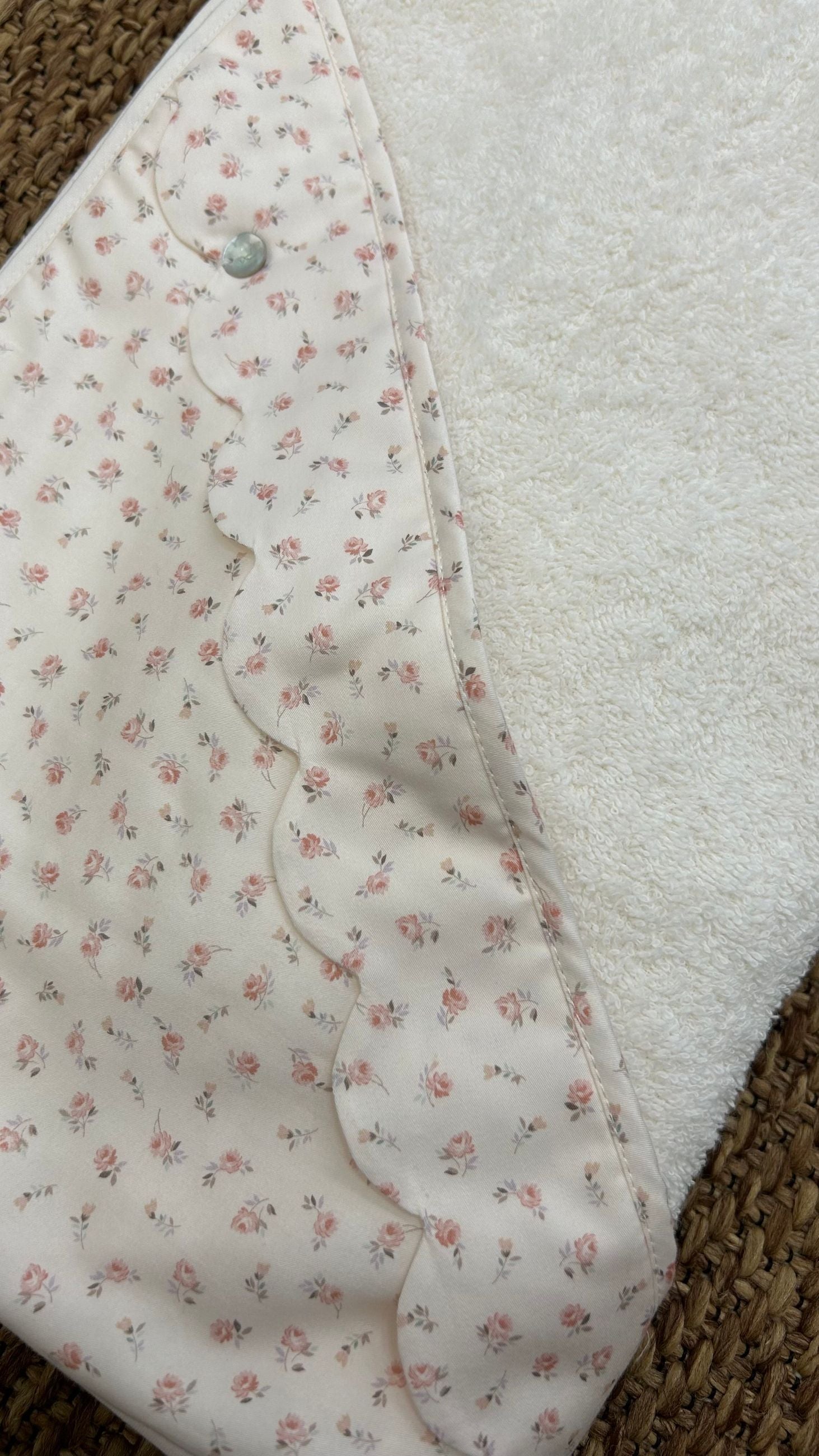 Accappatoio neonata roselline Baby Gi