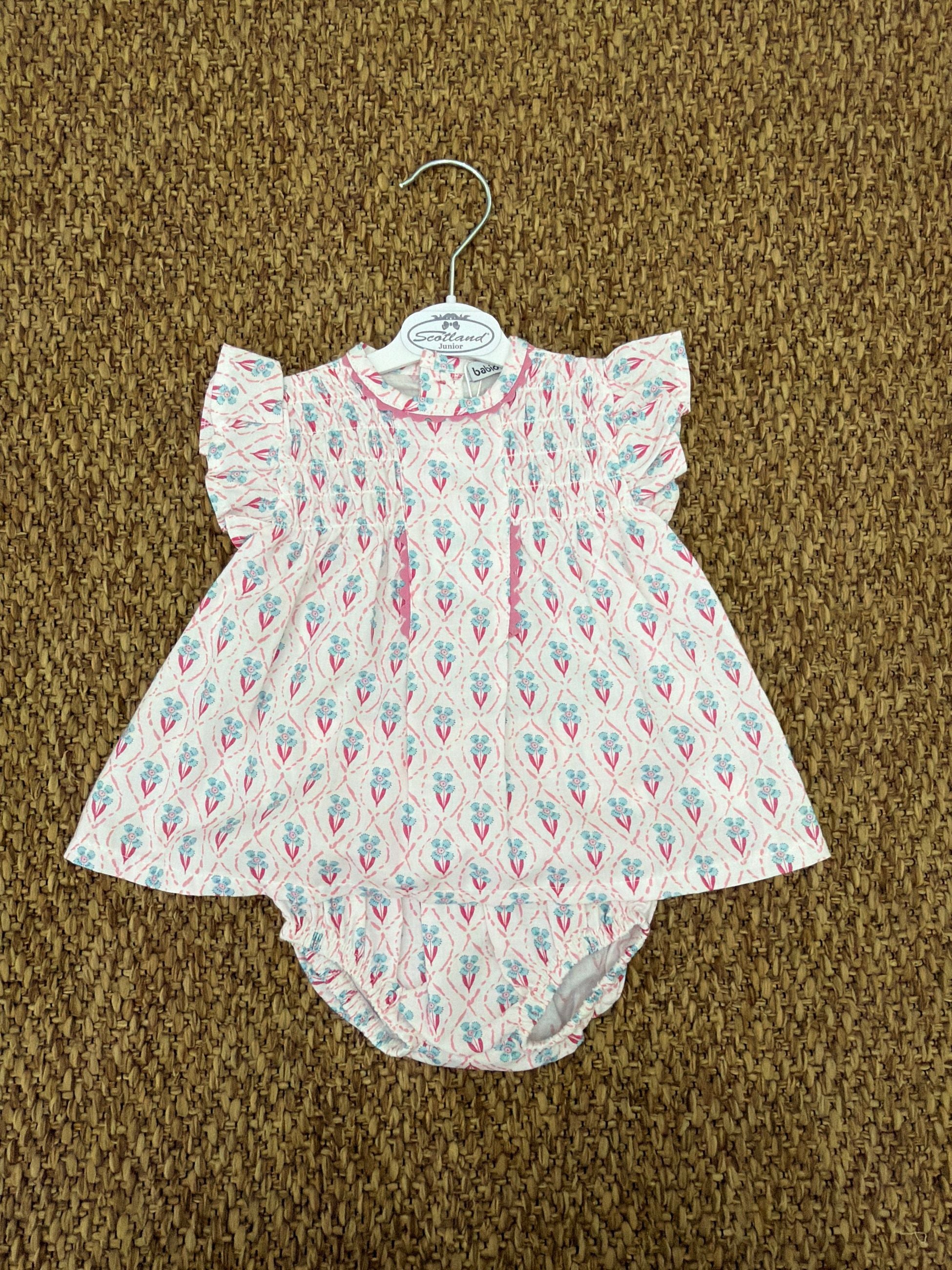 Completo bambina 2pz a fiori Babidu