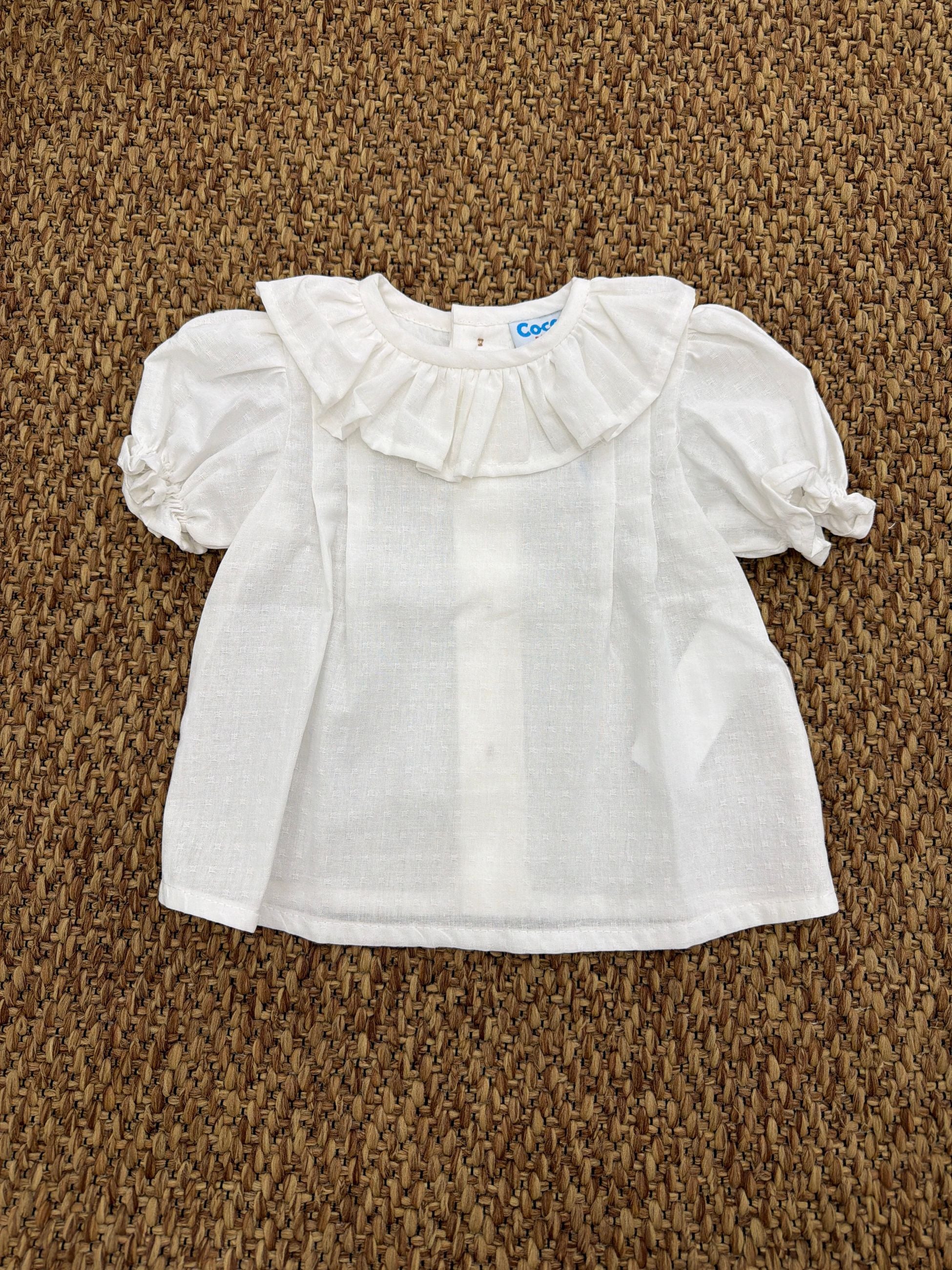 Camicia bambina manica a sbuffo Cocote