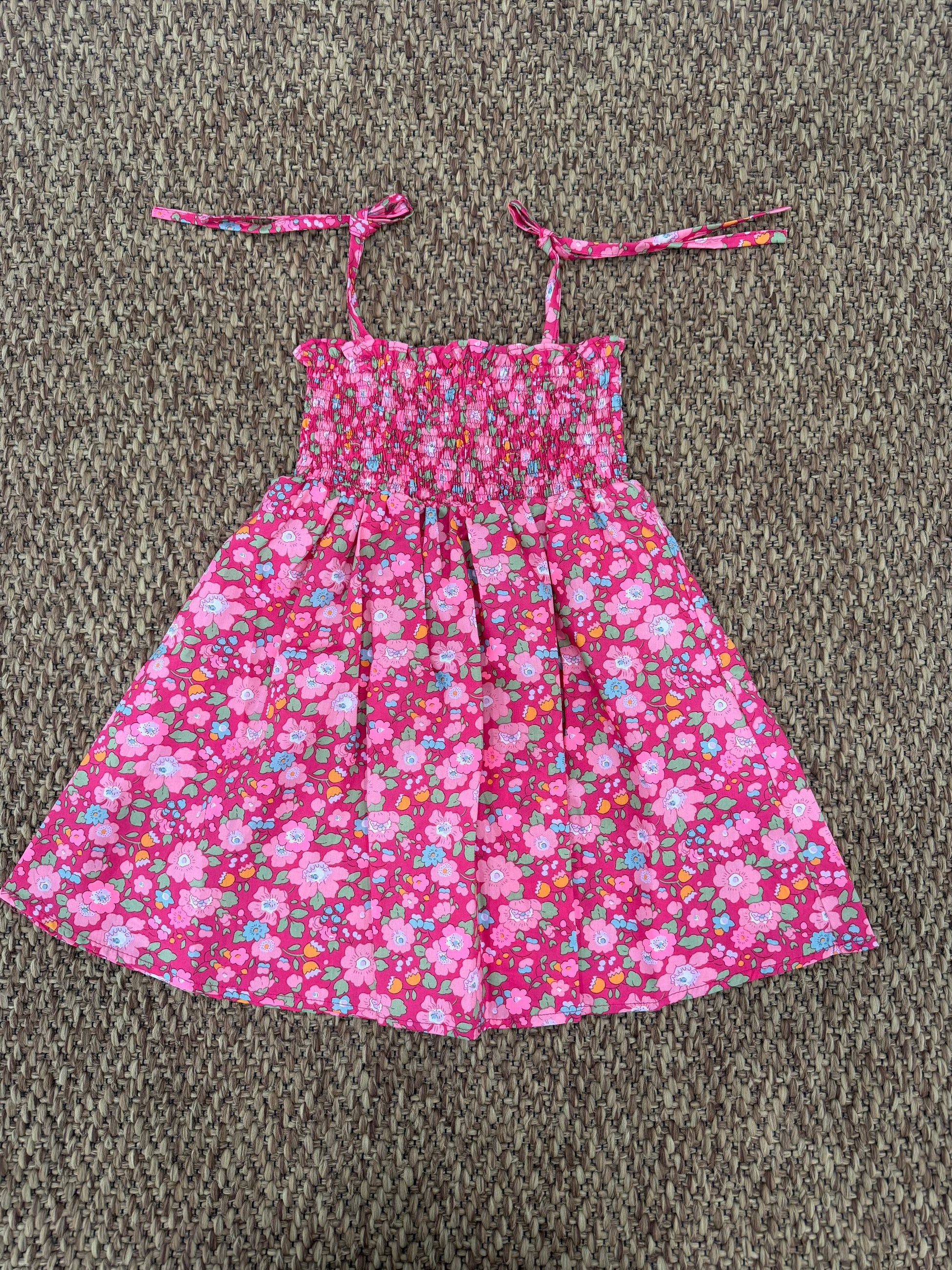 Abito bambina a fiori Pesciolino Rosso