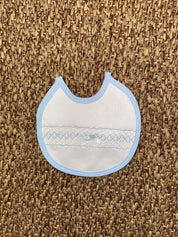 Bavetta neonati con punto smock Sardon