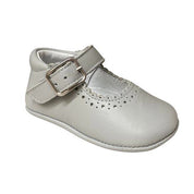 Ballerina neonata culla in pelle satinata con cinturino Indice