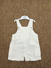 Salopette bambini in lino con tasca Play Up