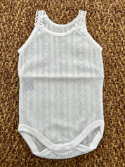 Body bambina cotone traforato Babidu