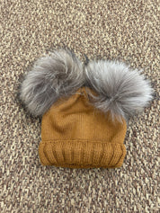 Cappellino bimbi lana 2 pon pon Gio Higuamy