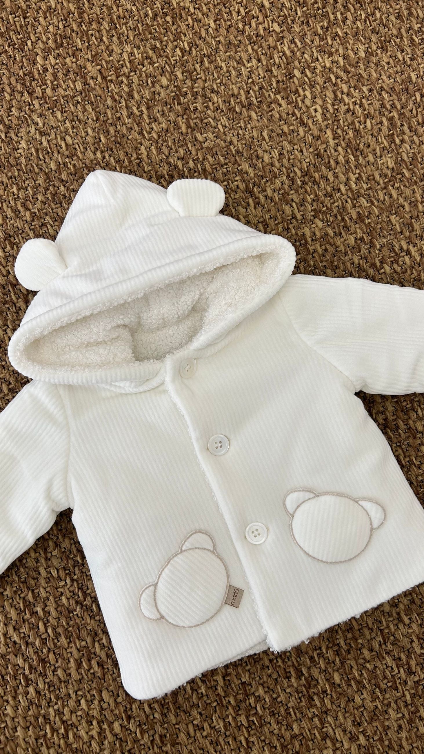 Cappottino bimbi cappuccio con orecchie Marlù