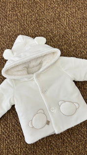 Cappottino bimbi cappuccio con orecchie Marlù