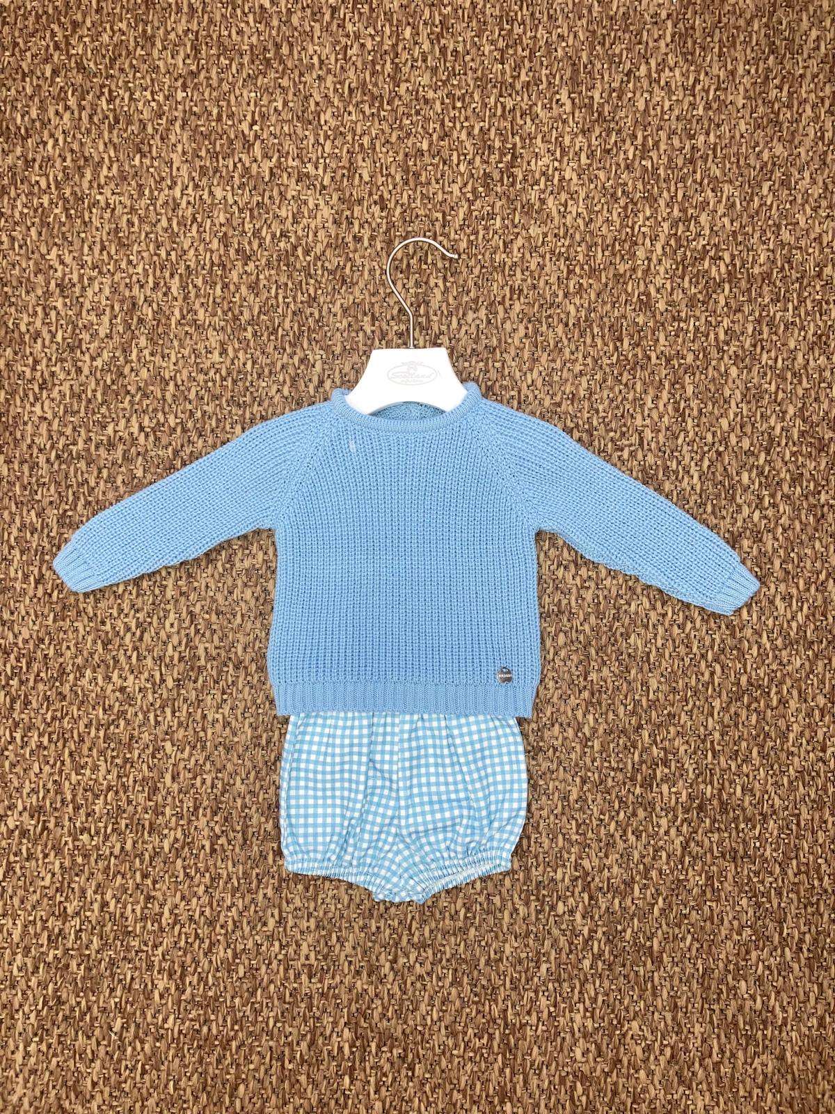 Completo bambino 2pz con culotte a quadretti Juliana